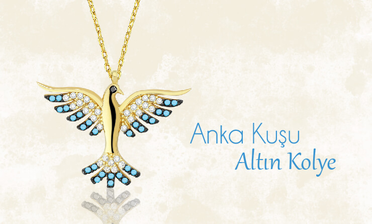 Anka Kuşu Altın Kolye