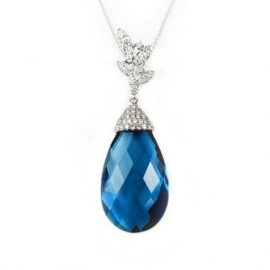 Aquamarine Pırlanta Kolye