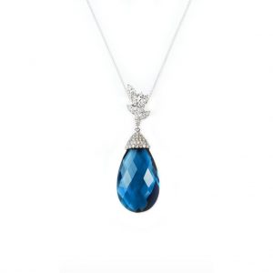 Aquamarine Pırlanta Kolye