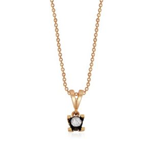 0,08 CT Elmas Tektaş Kolye