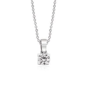 0.08 CT Pırlanta Tektaş Kolye