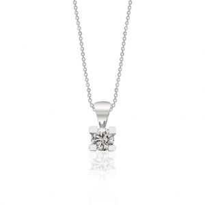 0.18 CT Pırlanta Tektaş Kolye