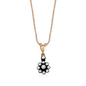 0,23 CT Elmas Çiçek Kolye