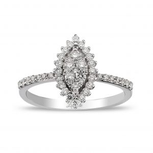 0.39 Ct Pırlanta Baget Yüzük