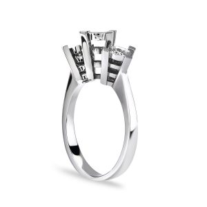 0.14 Ct Üç Taş Pırlanta Yüzük