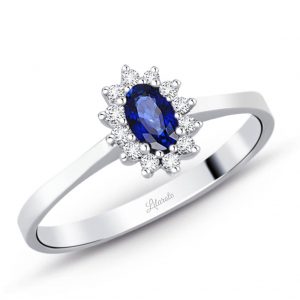 0.45 Ct. Safir Pırlanta Yüzük