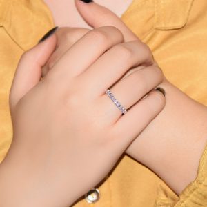 0.39 Ct Pırlanta Yarım Tur Yüzük