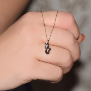 3'lü Elmas Kalpli Elmas Tria Tasarım Kolye