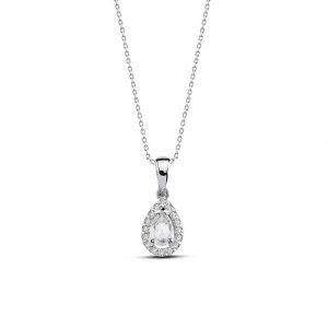 0.18 ct Damla Pırlantalı Kolye