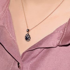 Damla Safir Elmas Kolye