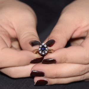 Damla Safir Elmas Yüzük