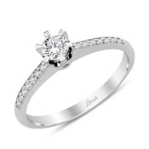 0.35 Ct Tektaş Pırlanta Yüzük 6 Tırnaklı