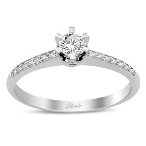 0.35 Ct Tektaş Pırlanta Yüzük 6 Tırnaklı