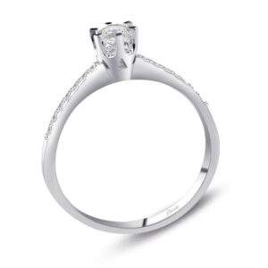 0.35 Ct Tektaş Pırlanta Yüzük 6 Tırnaklı
