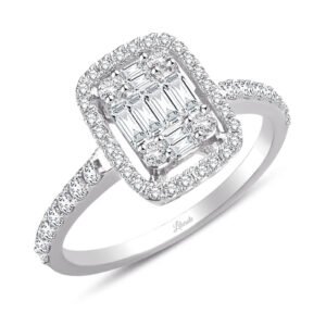 0.72 Ct Baget Pırlanta Modern Tasarım Yüzük