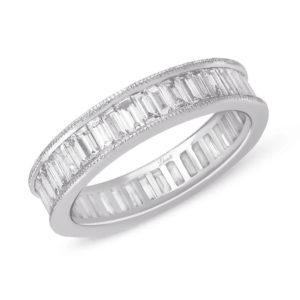 1.59 Ct. Modern Tasarım Tamtur Baget Pırlanta Yüzük