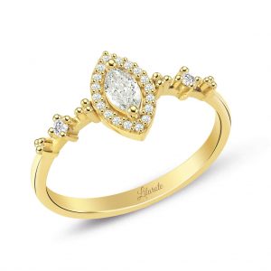 0.32 Ct. Pırlanta Modern Tasarım Markiz Yüzük