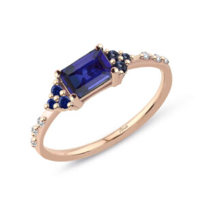 Delazul Rose Safir Yüzük