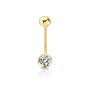 0.15 Ct Pırlanta Göbek Piercing