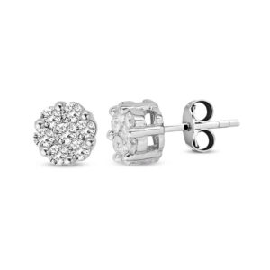 0.80 Ct Papatya Model Coronet Pırlanta Küpe