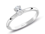 0.30 Ct Pırlanta Oval Tektaş Yüzük