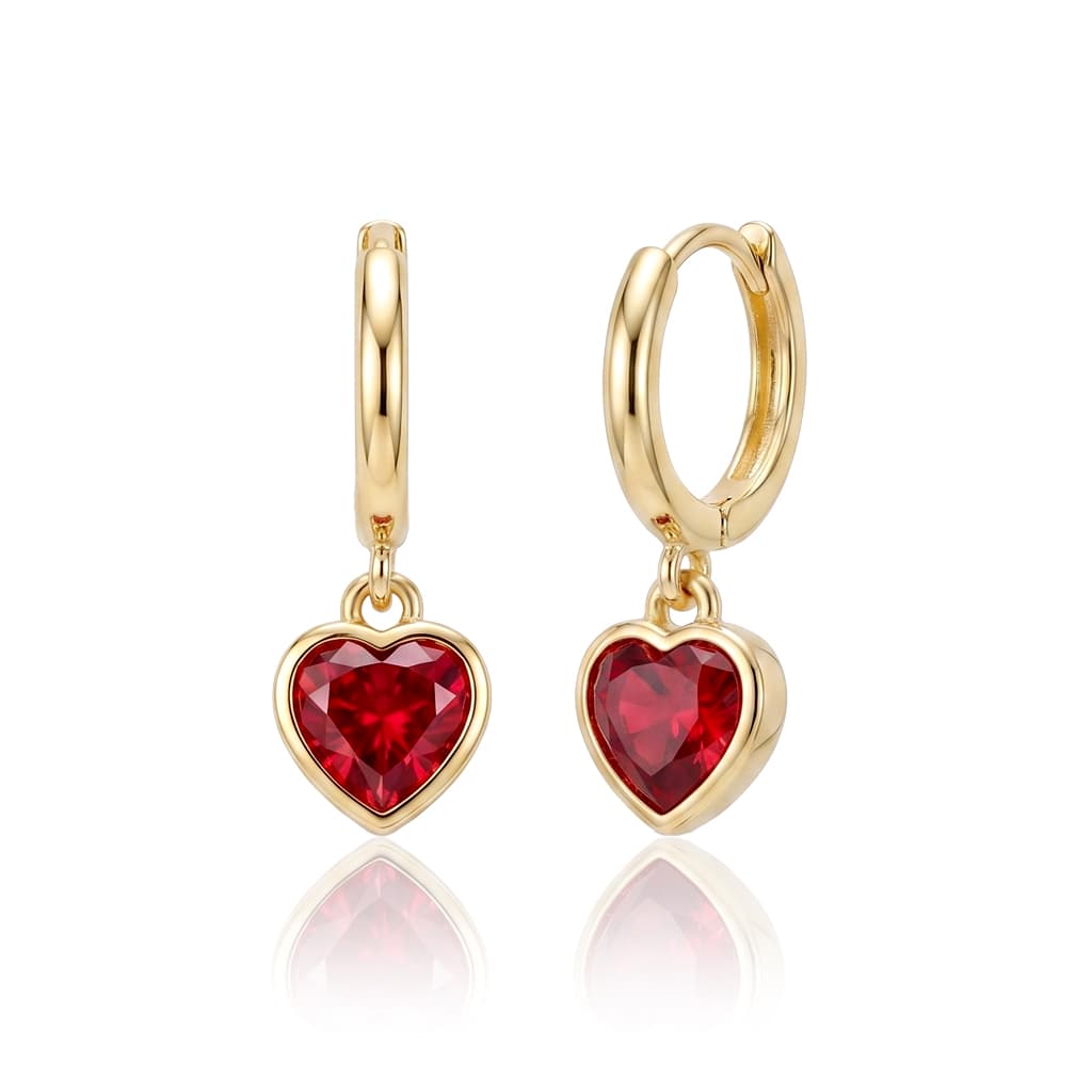 Mon Amour Red Halka Küpe